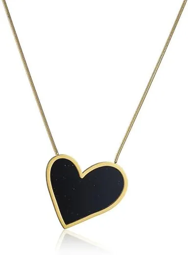 Heart Pendant Necklace for Women | 18K Gold Plated Stainless Steel | Elegant Romantic Jewellery Gift | Best for Wife Girlfriend | Durable & Stylish thumbnail 0