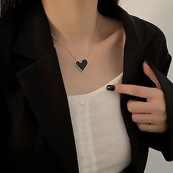 Heart Pendant Necklace for Women | 18K Gold Plated Stainless Steel | Elegant Romantic Jewellery Gift | Best for Wife Girlfriend | Durable & Stylish image 4