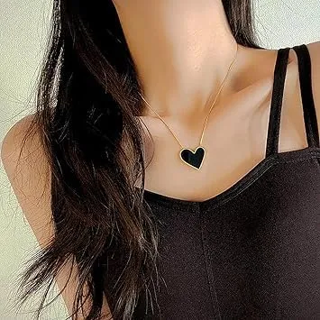 Heart Pendant Necklace for Women | 18K Gold Plated Stainless Steel | Elegant Romantic Jewellery Gift | Best for Wife Girlfriend | Durable & Stylish thumbnail 4