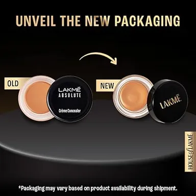 Lakme | Creme Concealer with Vitamin E | Medium to High Coverage | Beige 3.9g | Lightweight & Hydrating | For Women | Daily Face Makeup thumbnail 1