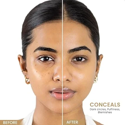 Lakme | Creme Concealer with Vitamin E | Medium to High Coverage | Beige 3.9g | Lightweight & Hydrating | For Women | Daily Face Makeup image 4