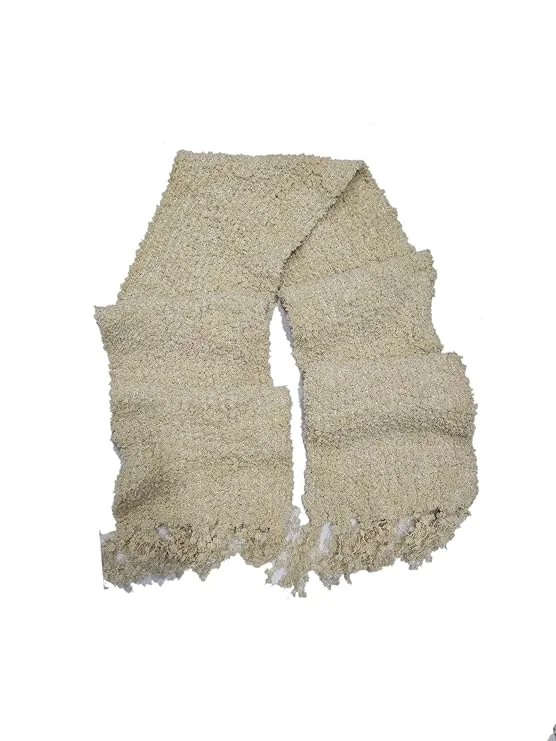 Men and Women Woolen Muffler |Premium Winter Scarf Stole | Beige| Unisex Casual Warm Wear image 1