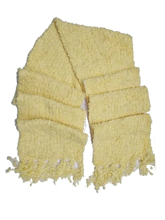 Woolen Muffler Scarf Stole |Off White | Premium Casual Winter Wear for Men and Women | Warm Lightweight image 1