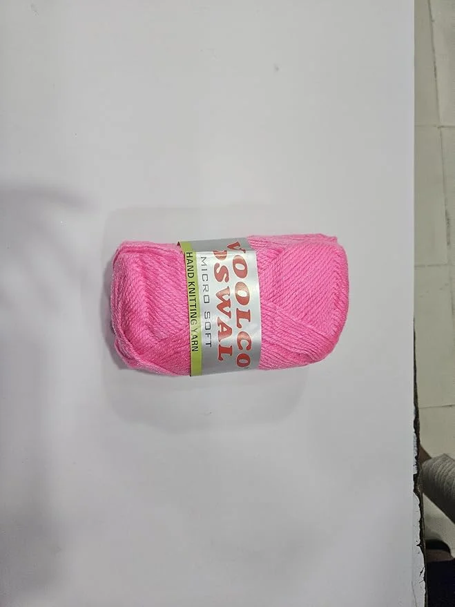 Hand Knitting Yarn Pack of 4|100gm Each| Soft Acrylic Crochet Wool for Art and Craft|Dark Pink | DIY Beginners Combo image 1