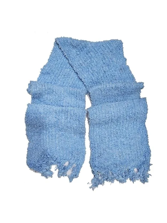 Men and Women Woolen Muffler | Premium Winter Scarf | Soft Warm Stole | Luxurious Casual Fashion |Sky Blue | Gift Ready image 1