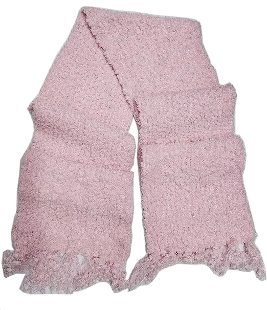 Men and Women Woolen Muffler | Premium Winter Scarf and Stole | Soft and Stylish |Pink | Casual and Party Wear image 1