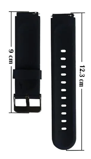 19mm Silicone Smartwatch Strap | Compatible with Noise Colorfit Pro 2 |Boat Storm | Unisex Soft Strap Replacement image 2