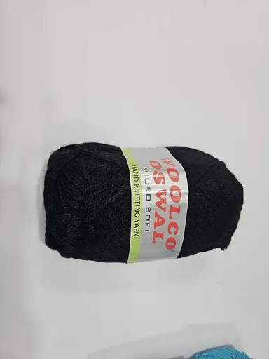 Soft Hand Knitting Yarn 100gm Pack of 4 | Black Wool Yarn for Crochet| DIY Art and Craft| Sweaters and Scarves thumbnail 0
