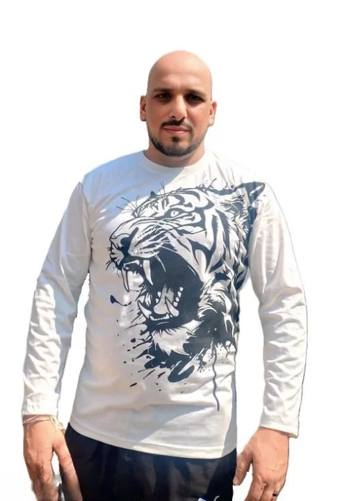 Thunder Pride Cotton Graphic Tee | Bold Lion Edition| XL image 1