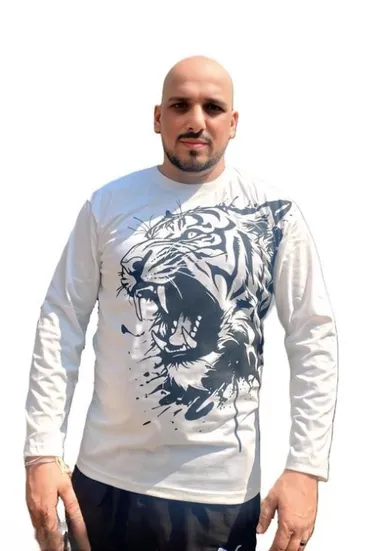 Thunder Pride Cotton Graphic Tee | Bold Lion Edition| XL thumbnail 0