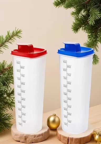 1000ml Oil Dispenser Bottle Combo Pack | Leakproof Plastic Oil Bottle for Kitchen |Cooking | Airtight Olive Oil Dispenser for Salad |Seasoning thumbnail 2