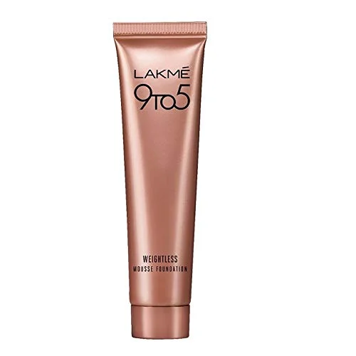 Lakmé 9 to 5 Weightless Mousse Foundation| Rose Ivory| 6g | Lightweight| Long-Lasting| Full Coverage Foundation for Fair Skin image 1