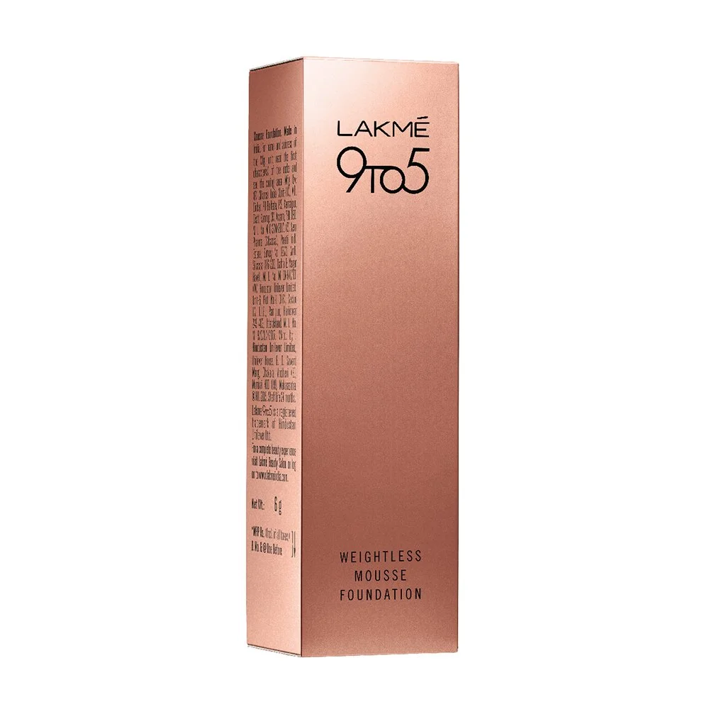 Lakmé 9 to 5 Weightless Mousse Foundation| Rose Ivory| 6g | Lightweight| Long-Lasting| Full Coverage Foundation for Fair Skin image 3