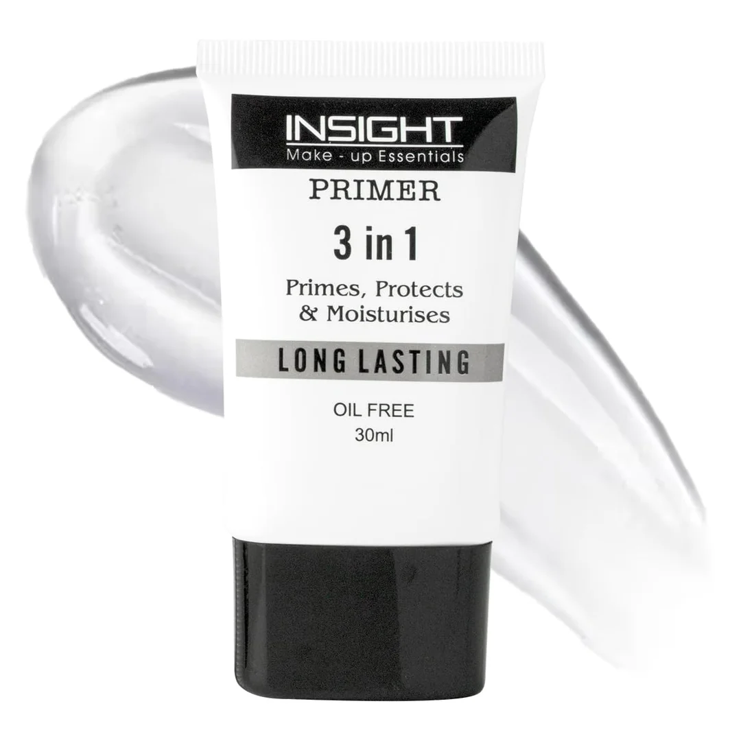 INSIGHT 3 in 1 Primer | Matte Finish| Pore Blurring |Oil-Free| Long Lasting | Makeup Base for All Skin Types | 30ml Tube for Women| Daily Use image 1