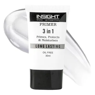 INSIGHT 3 in 1 Primer | Matte Finish| Pore Blurring |Oil-Free| Long Lasting | Makeup Base for All Skin Types | 30ml Tube for Women| Daily Use