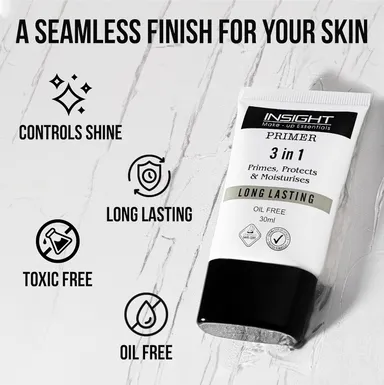 INSIGHT 3 in 1 Primer | Matte Finish| Pore Blurring |Oil-Free| Long Lasting | Makeup Base for All Skin Types | 30ml Tube for Women| Daily Use thumbnail 2