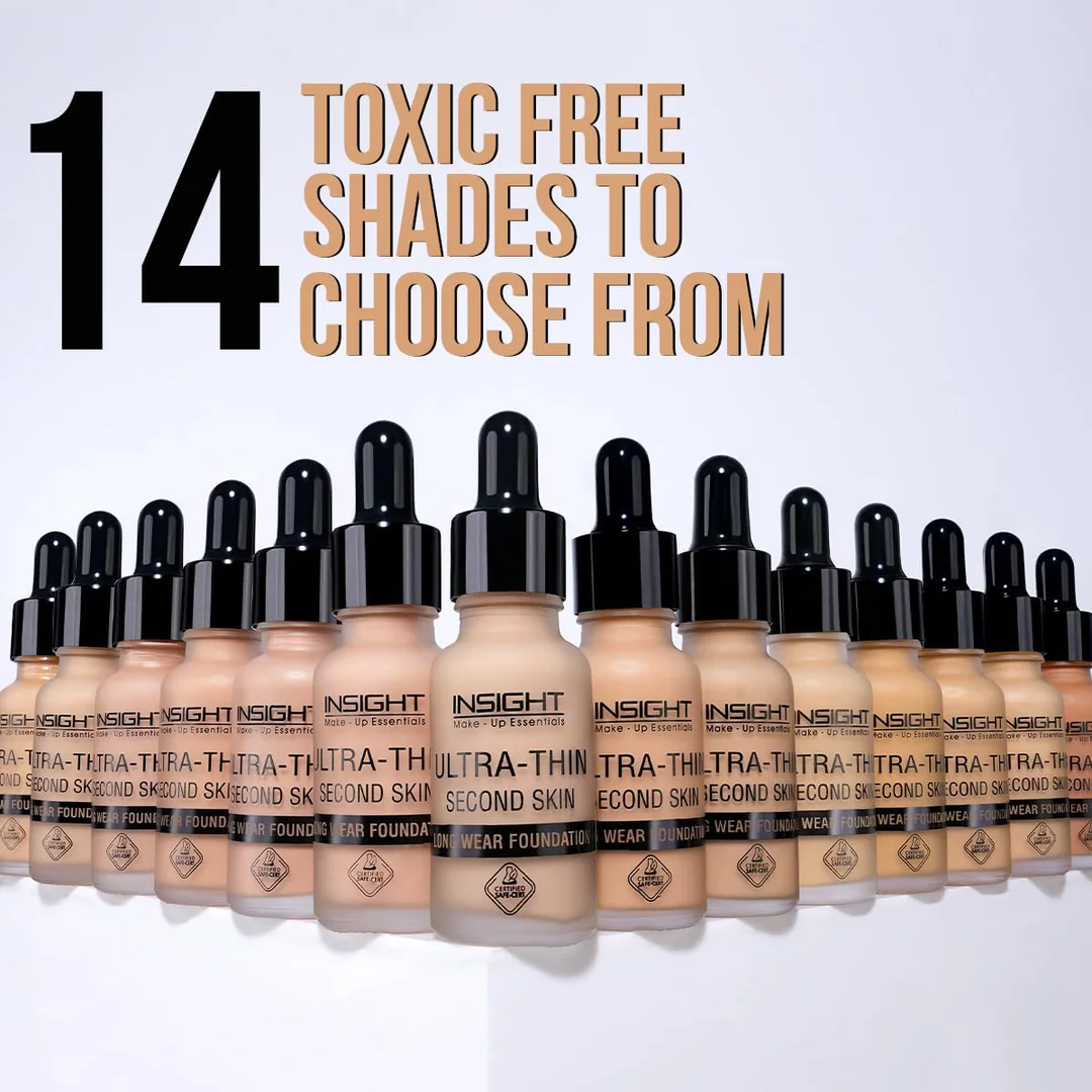 Insight Cosmetics Ultra‑Thin Second Skin Liquid Matte Foundation 20 ml | Long Wear Full Coverage | Lightweight Matte Foundation for Skin Tone Warm Nude image 5