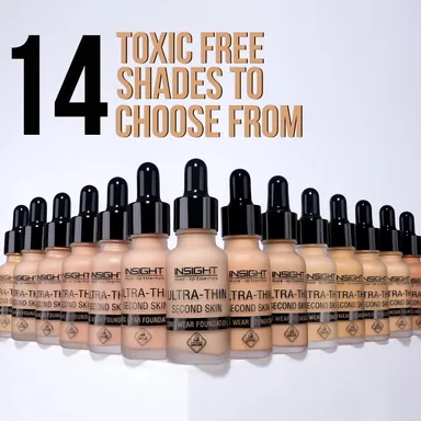 Insight Cosmetics Ultra‑Thin Second Skin Liquid Matte Foundation 20 ml | Long Wear Full Coverage | Lightweight Matte Foundation for Skin Tone Warm Nude thumbnail 4