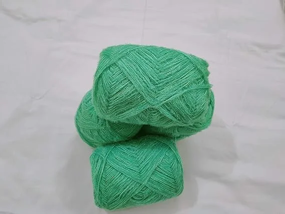 3 Ply Knitting Wool Yarn | 100 gm Each Soft Acrylic Wool | Sea Green Pack of 5 for Crochet| Sweater Making| Handmade Crafts image 2