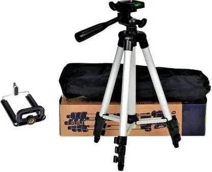 3110 Tripod Stand with Mobile Holder | Portable Adjustable Tripod for Mobile and Camera | Lightweight Tripod Stand image 2