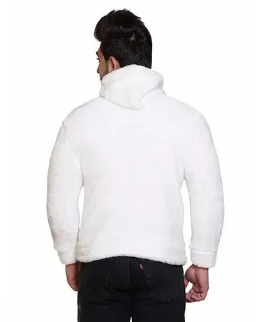 Men & Women Full Sleeve Wool Sweatshirt | Soft Rabbit-Like Fabric Size S Unisex Warm & Cozy thumbnail 1