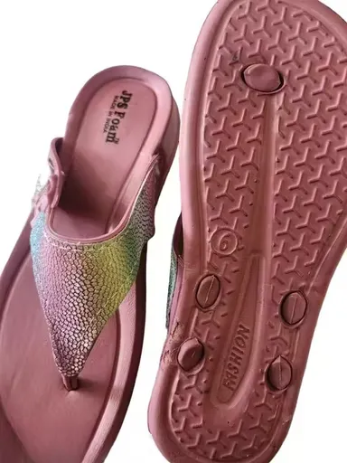 Women Flip-Flops Slip-On Slippers| Lightweight EVA Sole| Trendy Embellished Comfort Wear for Home| Garden & Casual Use Size 5 thumbnail 1