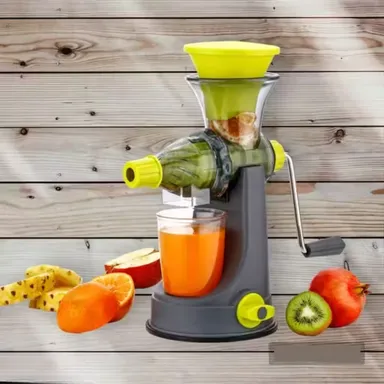 GRECY Hand Fruit & Vegetable Juicer Grinder | Steel Handle Vacuum Lock Manual Mixer Juicer for Home Use thumbnail 0