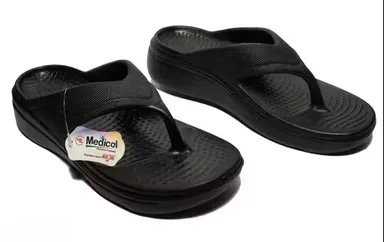 Women Flip Flops | Soft Lightweight Slippers for Summer | Open Back | Textured Sole | Size 5 thumbnail 2