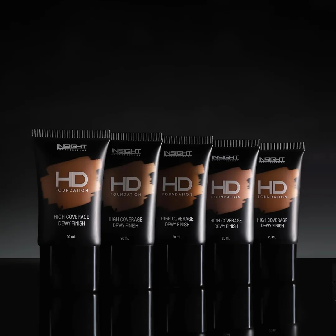 Insight Cosmetics HD Full Coverage Dewy Foundation 20ml | Paraben Free| Lightweight | Best Shade MN16 Medium Skin Tone image 4