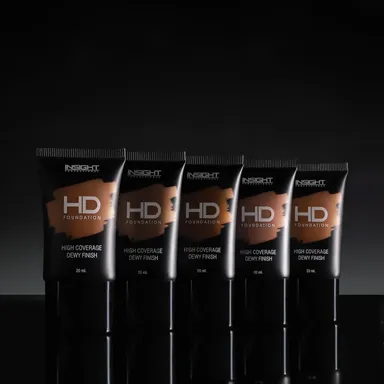 Insight Cosmetics HD Full Coverage Dewy Foundation 20ml | Paraben Free| Lightweight | Best Shade MN16 Medium Skin Tone thumbnail 3