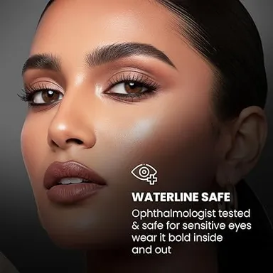 FLiCKA Kohl As Coal Kajal Pencil | Intense Black Waterproof Smudge‑Proof Matte Finish 1.2g | Safe for Contact Lenses | Long Lasting 24‑Hour Eye Pencil thumbnail 4