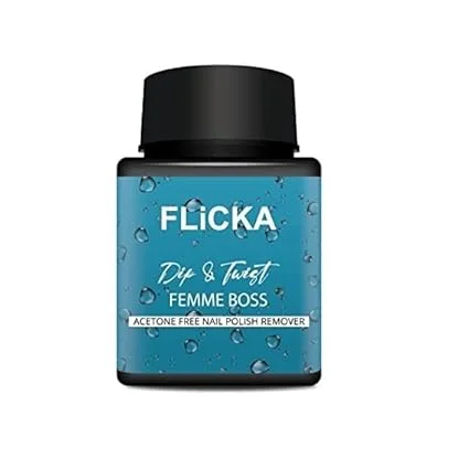 FLiCKA Dip & Twist Nail Polish Remover | Acetone‑Free Vegan & Cruelty‑Free | 80 ml Femme Boss image 1