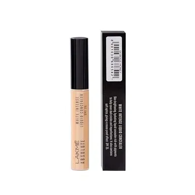 Lakme Absolute White Intense Liquid Concealer Golden Medium 03 | Lightweight Makeup Concealer for Medium Skin | Natural Finish 