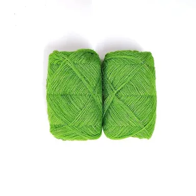 3 Ply Knitting Wool Yarn| 100 gm Each| Green| Pack of 4 | Soft DIY Yarn for Crafts and Sweaters thumbnail 0