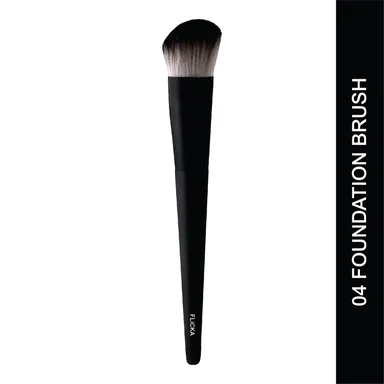 Flicka 04 Foundation Brush | Flat Synthetic Dense Brush for Liquid & Cream Foundations | Women’s Makeup Tool