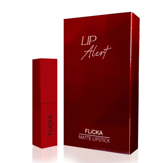 Flicka Creamy Matte Lipstick | Hydrating, Long‑Lasting & Transfer‑Proof Lip Color | Bridal & Everyday Wear image 1