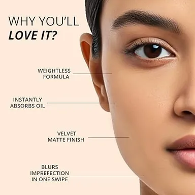 FLiCKA Candid Compact Powder | Velvet Matte Finish| Oil Control| Long-Lasting Smooth Waterproof Compact | 03 Caramel 9g thumbnail 2