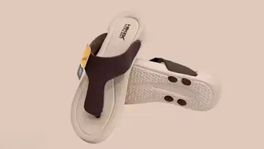 Women Flipflops & Slippers | Brown EVA Open Back | Casual Comfort | IND Sizes 5 thumbnail 1
