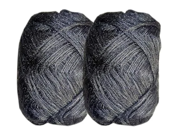 Grey 3 Ply Knitting Wool Yarn 100 gm Pack of 7 | Soft Acrylic Knitting Crochet Wool for Sweaters Cardigans Shawls DIY Craft Projects India image 1