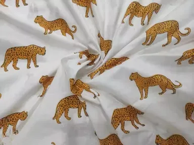 Lightweight Cotton Fabric 5 Meter 44 Inch Width for Dresses, Curtains, Craft Projects & Bedsheets  thumbnail 0
