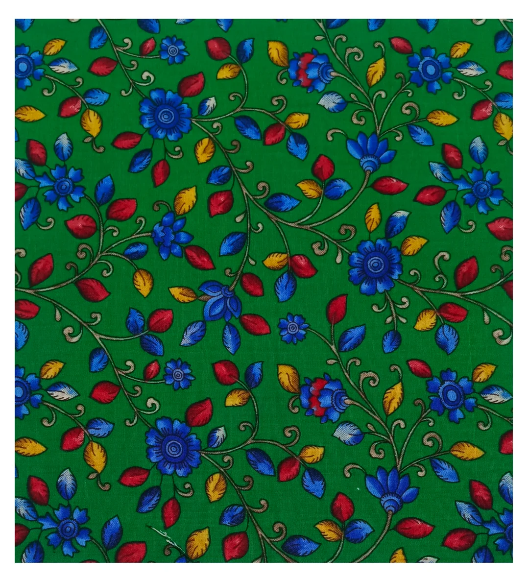 Pure Cotton Printed Blouse Material | 1 Meter Unstitched Premium Print | Fabric for Saree & Daily Wear image 1