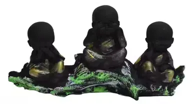 BOY DALLI Black Polyresin Figurine for Home Decor| Handmade Resin Statue thumbnail 0