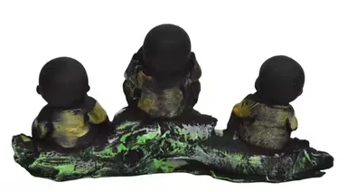 BOY DALLI Black Polyresin Figurine for Home Decor| Handmade Resin Statue thumbnail 3