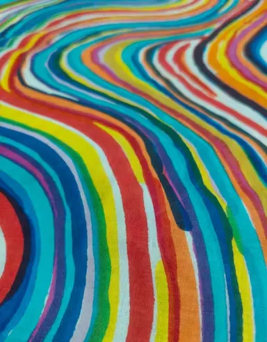  Cotton Printed Fabric- Lightweight Block Print Unstitched Premium Material for Dresses, Sewing & Home Décor thumbnail 1