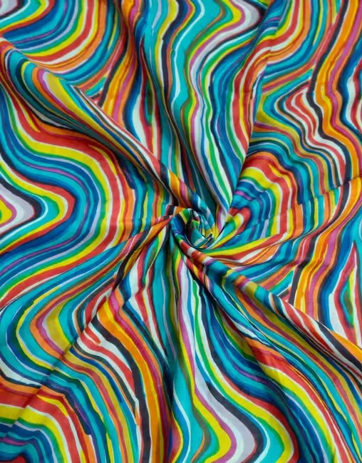 Cotton Printed Fabric- Lightweight Block Print Unstitched Premium Material for Dresses, Sewing & Home Décor image 1