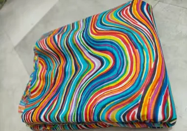 Cotton Printed Fabric- Lightweight Block Print Unstitched Premium Material for Dresses, Sewing & Home Décor thumbnail 2