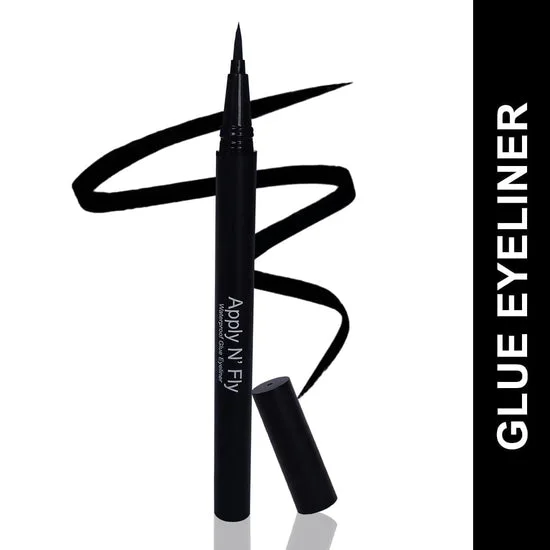 Flicka N’ Fly Eyelash Glue Eyeliner | Waterproof Long-Lasting, Smudge-Proof| 2-in-1 Lash Adhesive Pen for Sensitive Eyes image 2