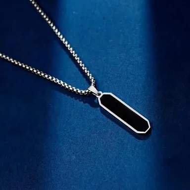 Men’s Stainless Steel Locket Pendant Chain | Premium Durable Fashion Necklace Gift for Him & Husband & Boyfriend thumbnail 2