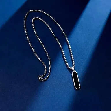 Men’s Stainless Steel Locket Pendant Chain | Premium Durable Fashion Necklace Gift for Him & Husband & Boyfriend thumbnail 3