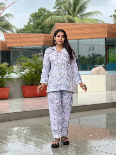 Soft Casual Co-ord Set for Women Small Size Matching Two-Piece Lounge Wear with Breathable Fabric Comfortable Daily Wear Top and Bottom Outfit thumbnail 0